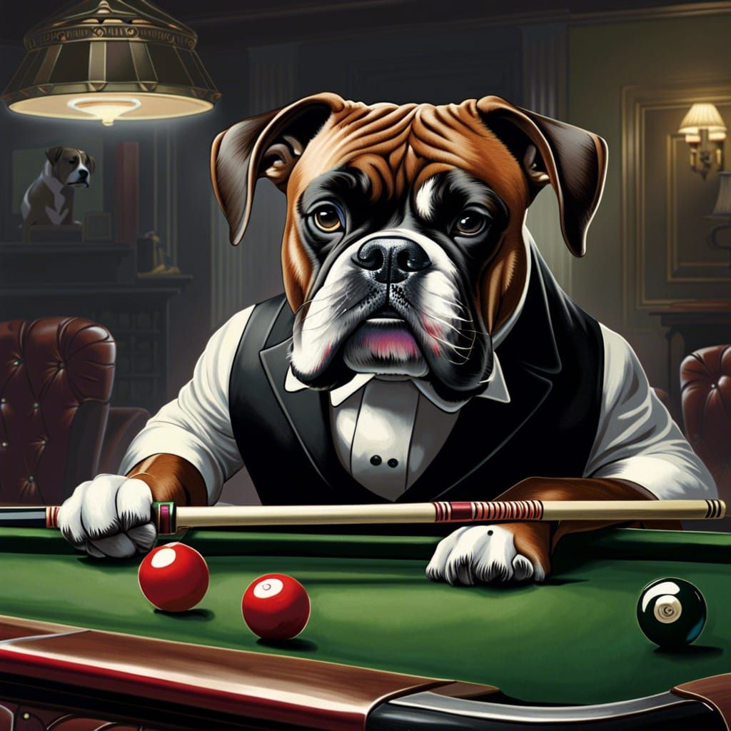 The Snooker Champ  by @Polly