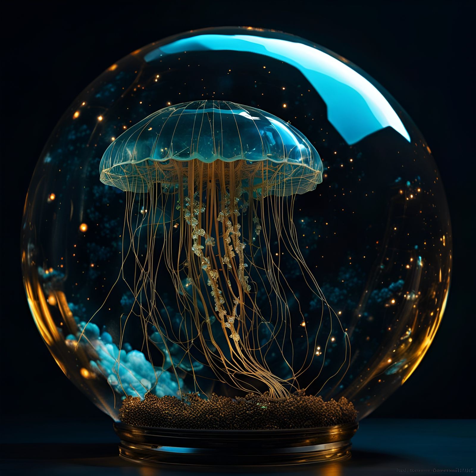 Goldie the Jellyfish  by @Kle00