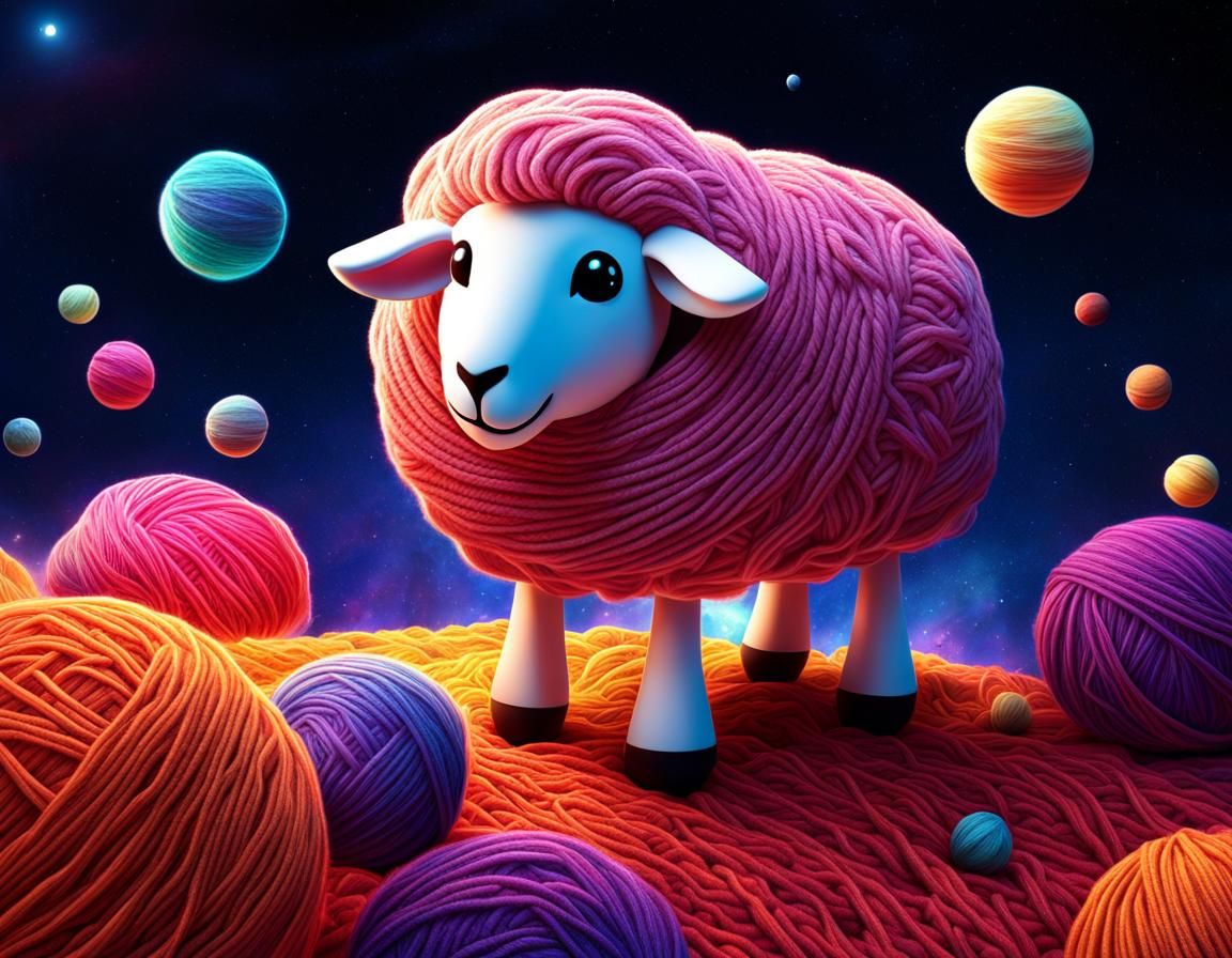 Alien sheep - AI Generated Artwork - NightCafe Creator