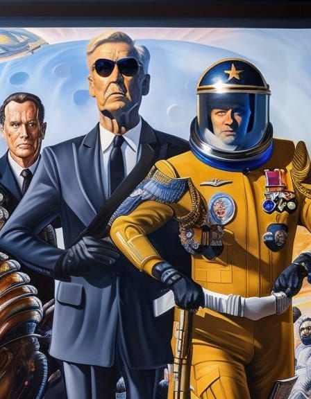 Space force recruiting poster, Masterpiece portrait photorealistic HD ...