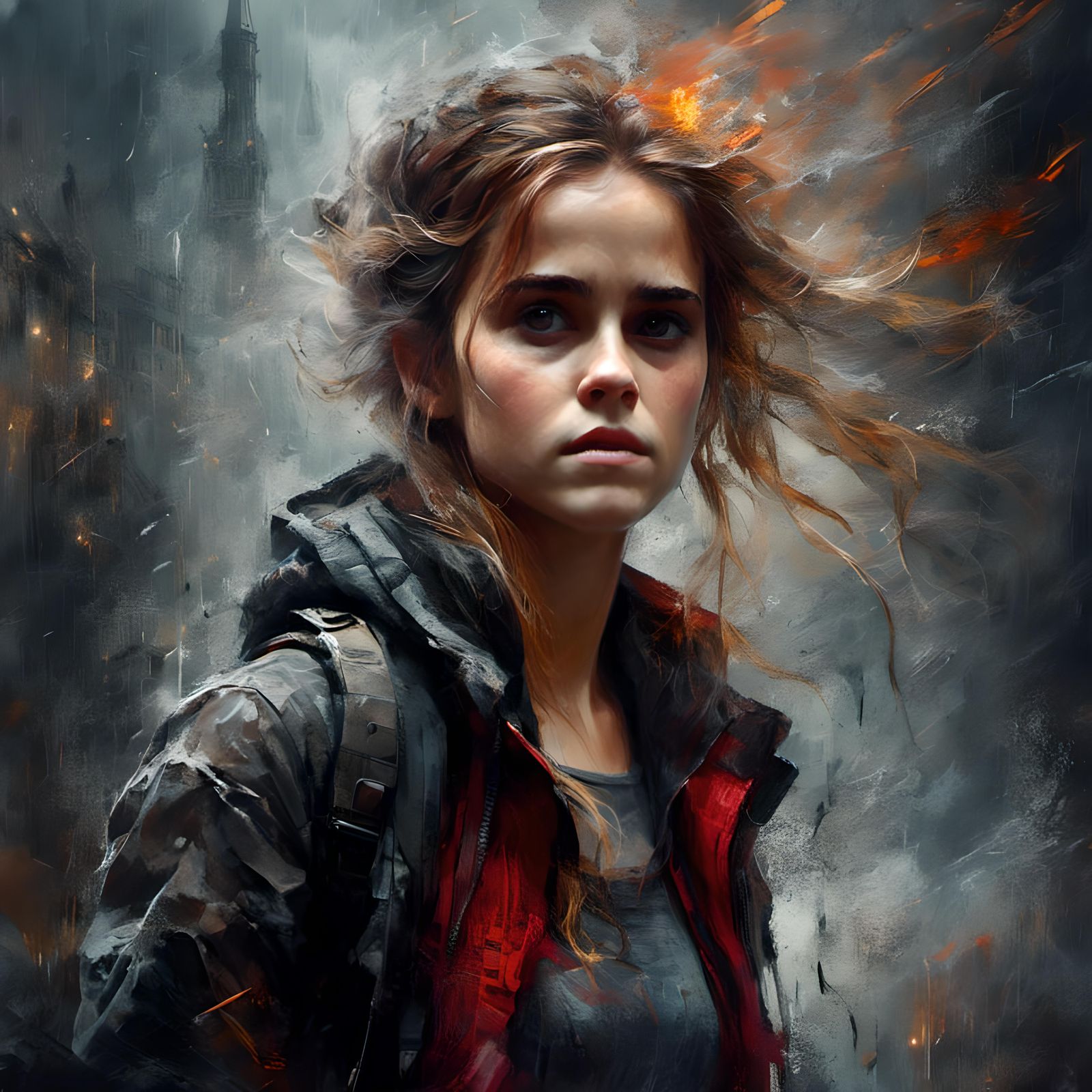 <lora:Colored Smoke:1.0> <lora:Murraypunk v2:1.0>  Emma Wats...