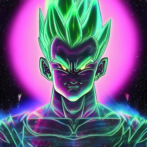 neon super saiyan gohan