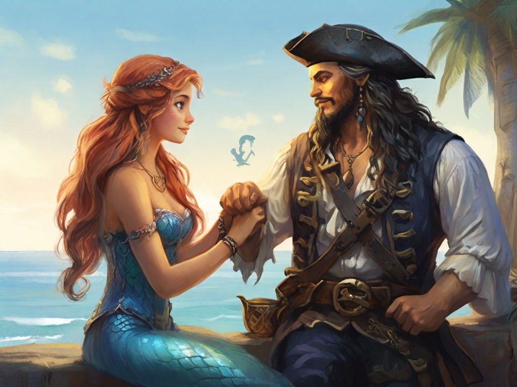 Pirate + Mermaid + Beach + Sand