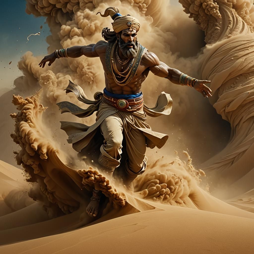 A mystical Djinn  by @Kimber