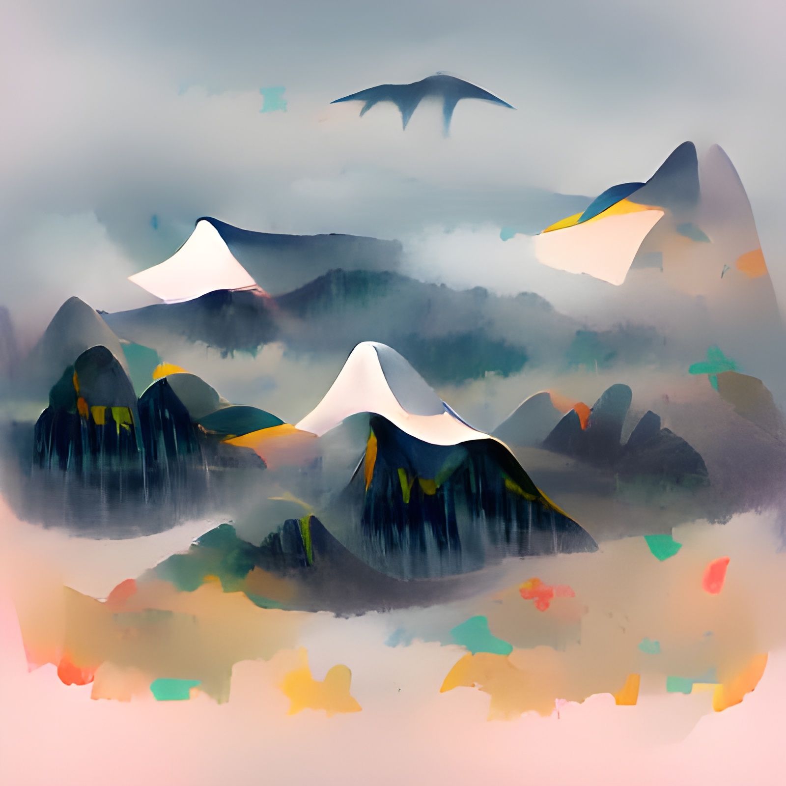 The misty mountains 