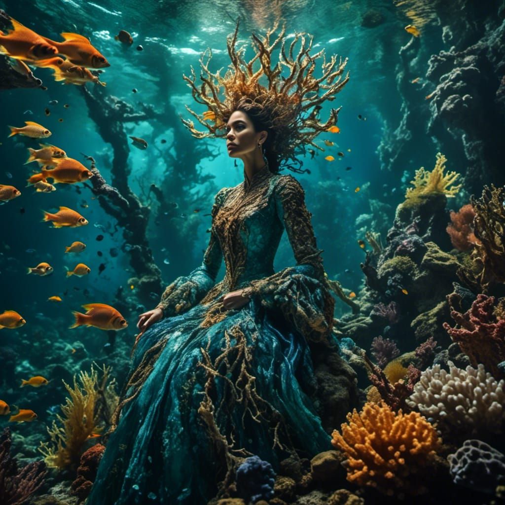 beautiful majestic queen <lora:Aquatica:1.0> 