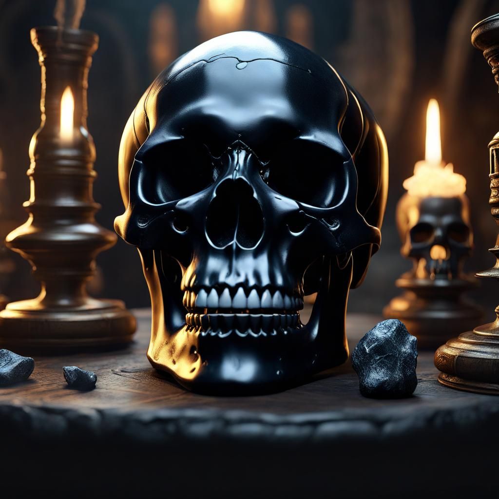 Obsidian Skull