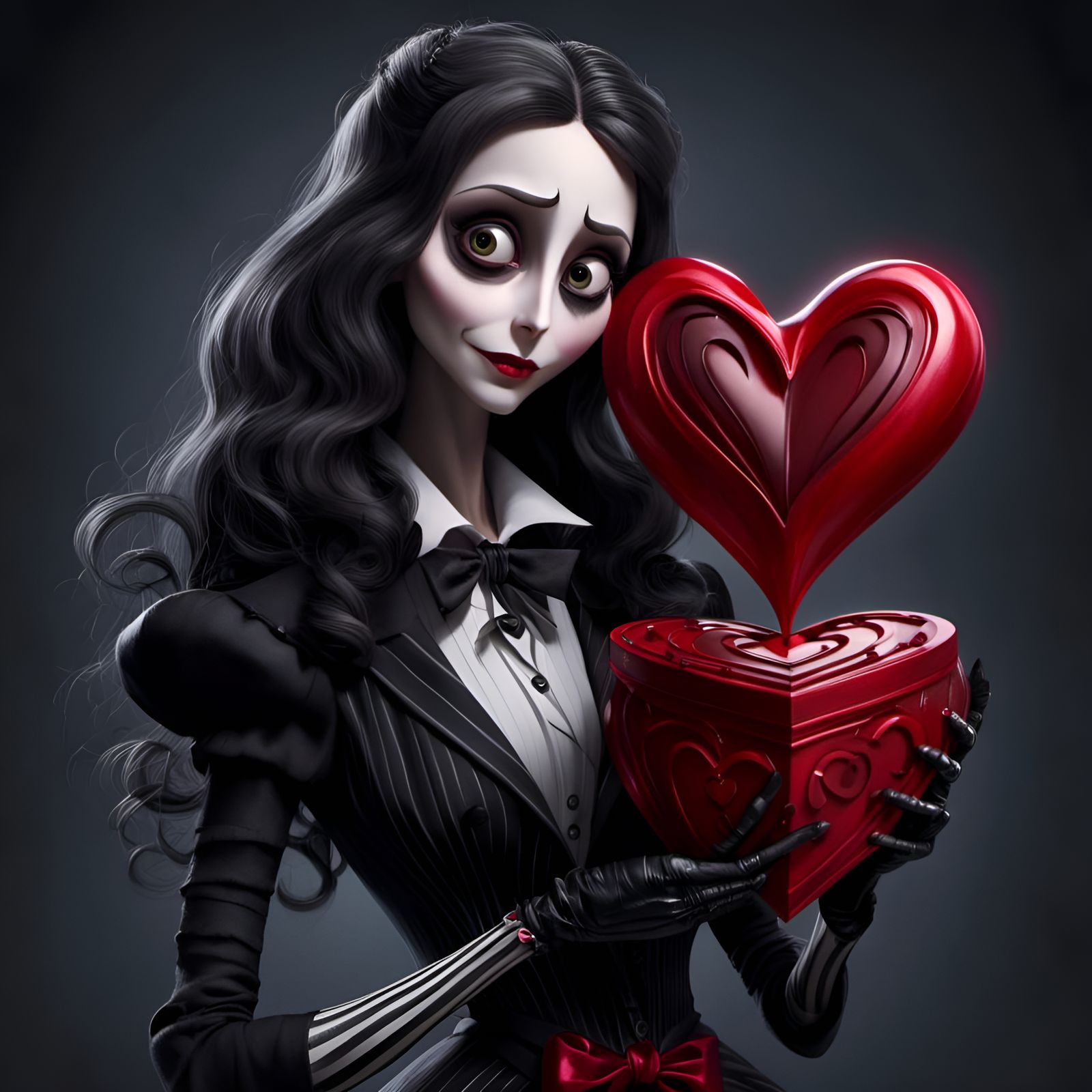 <lora:Spiffified:1.0>Scarlet Witch holding a heart