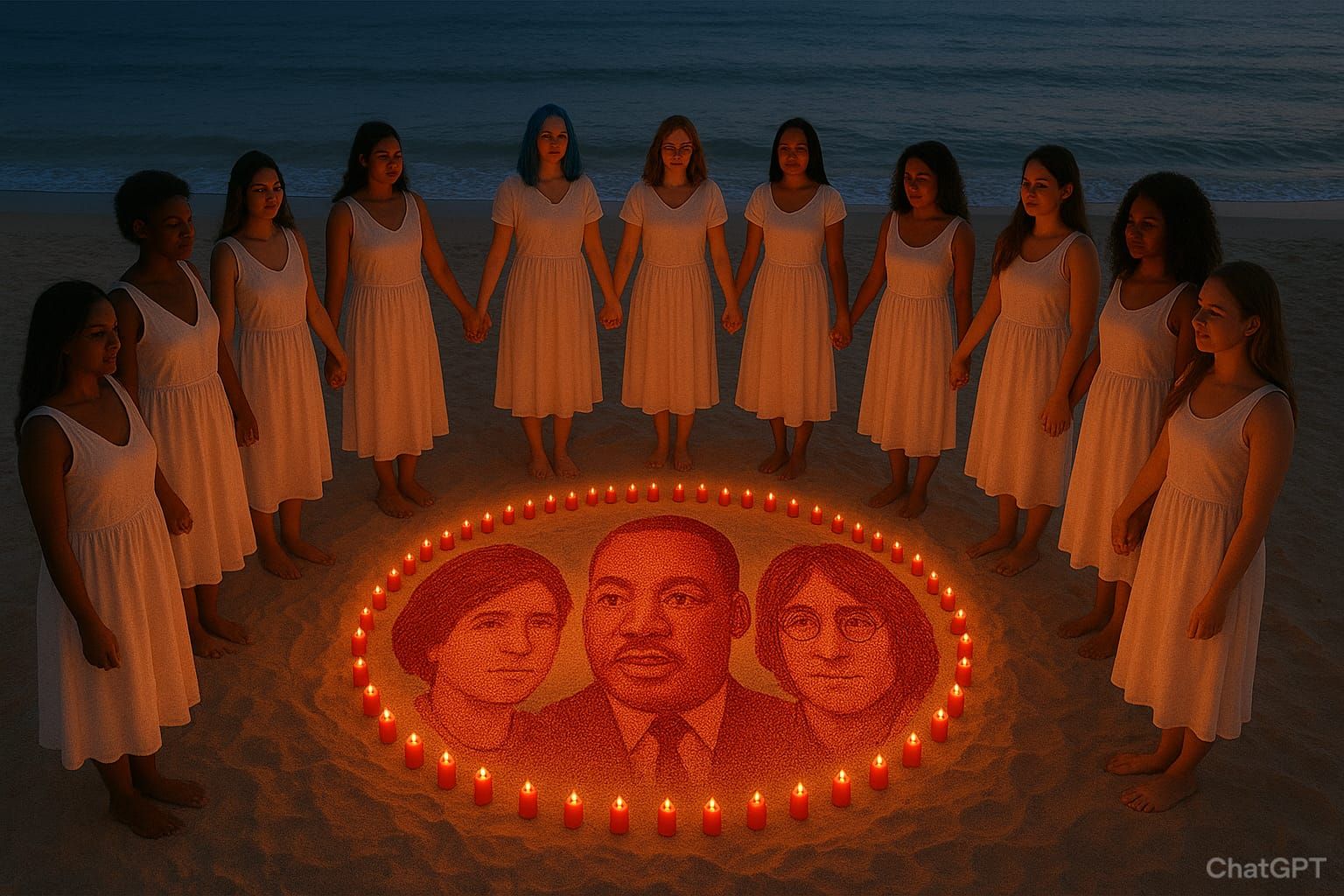 Courage + Peace + Justice — Sophie Scholl, John Lennon, Mart...