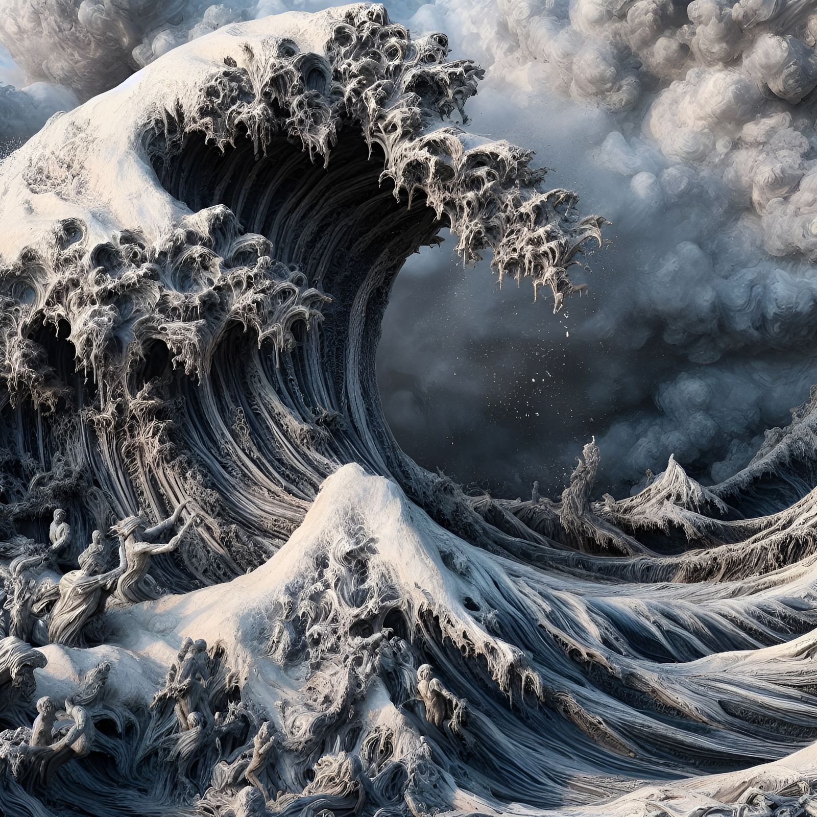 Waves of Chaos - Sculpture