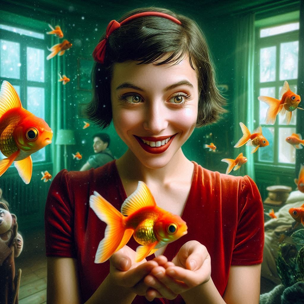 Inspired by the movie "Amelie" directed by Jean-Pierre Jeunet, starring Audrey Tautou