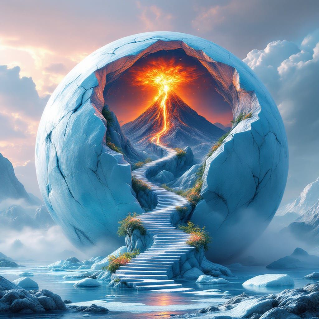 Ice Sphere Volcano 2