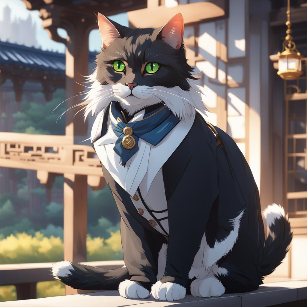 Cat near torii gate - Start Image 2