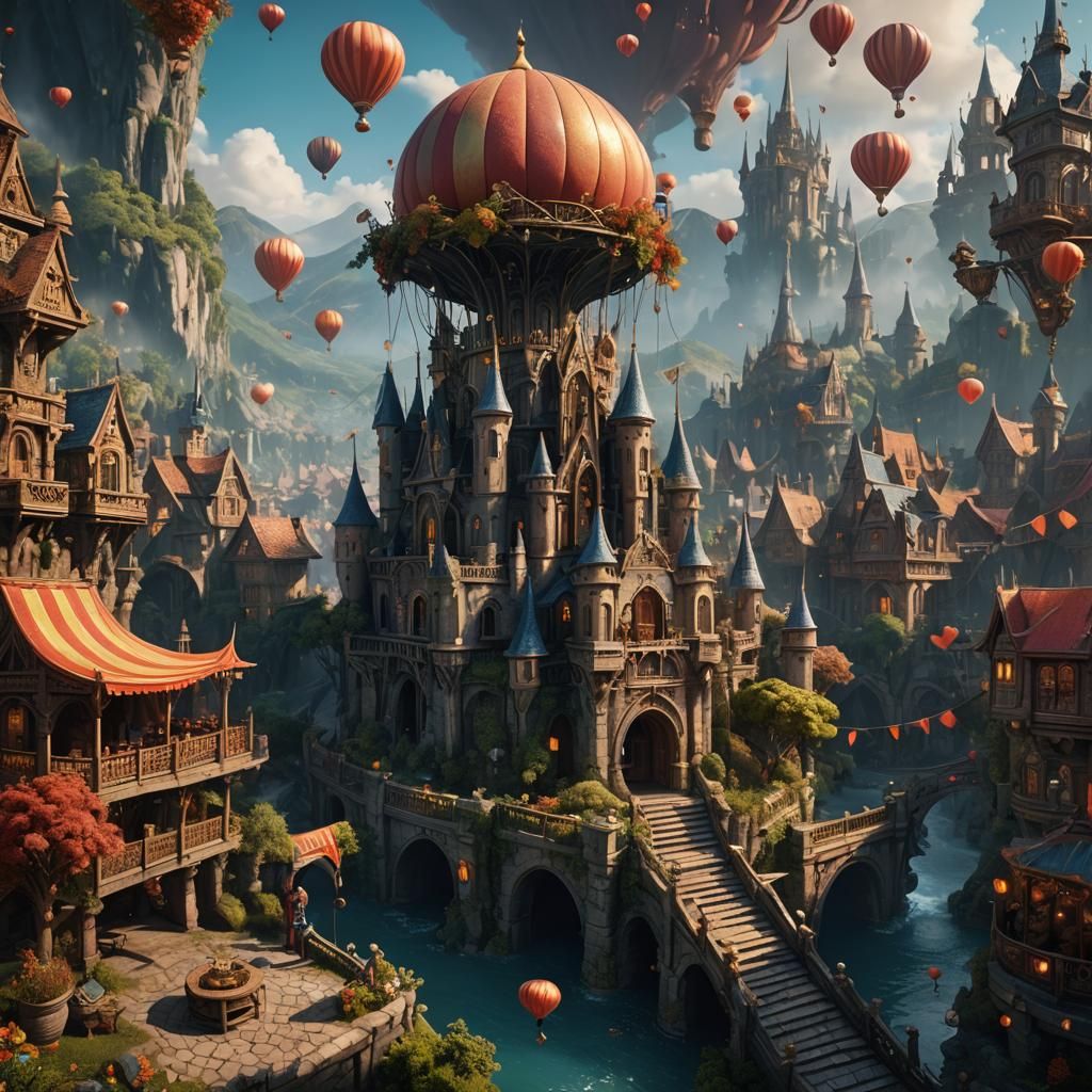 Hot Air Balloon Castle!