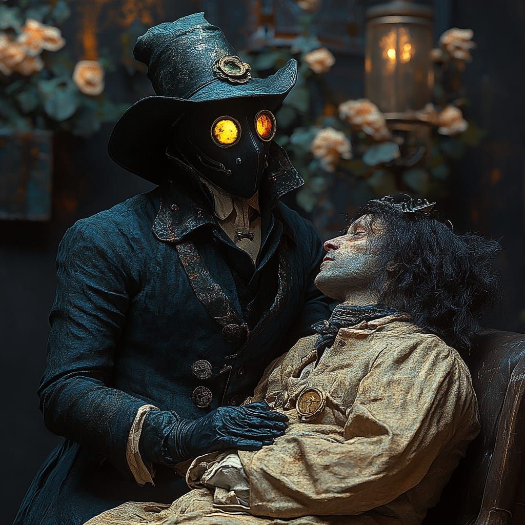 steampunk plague doctor
