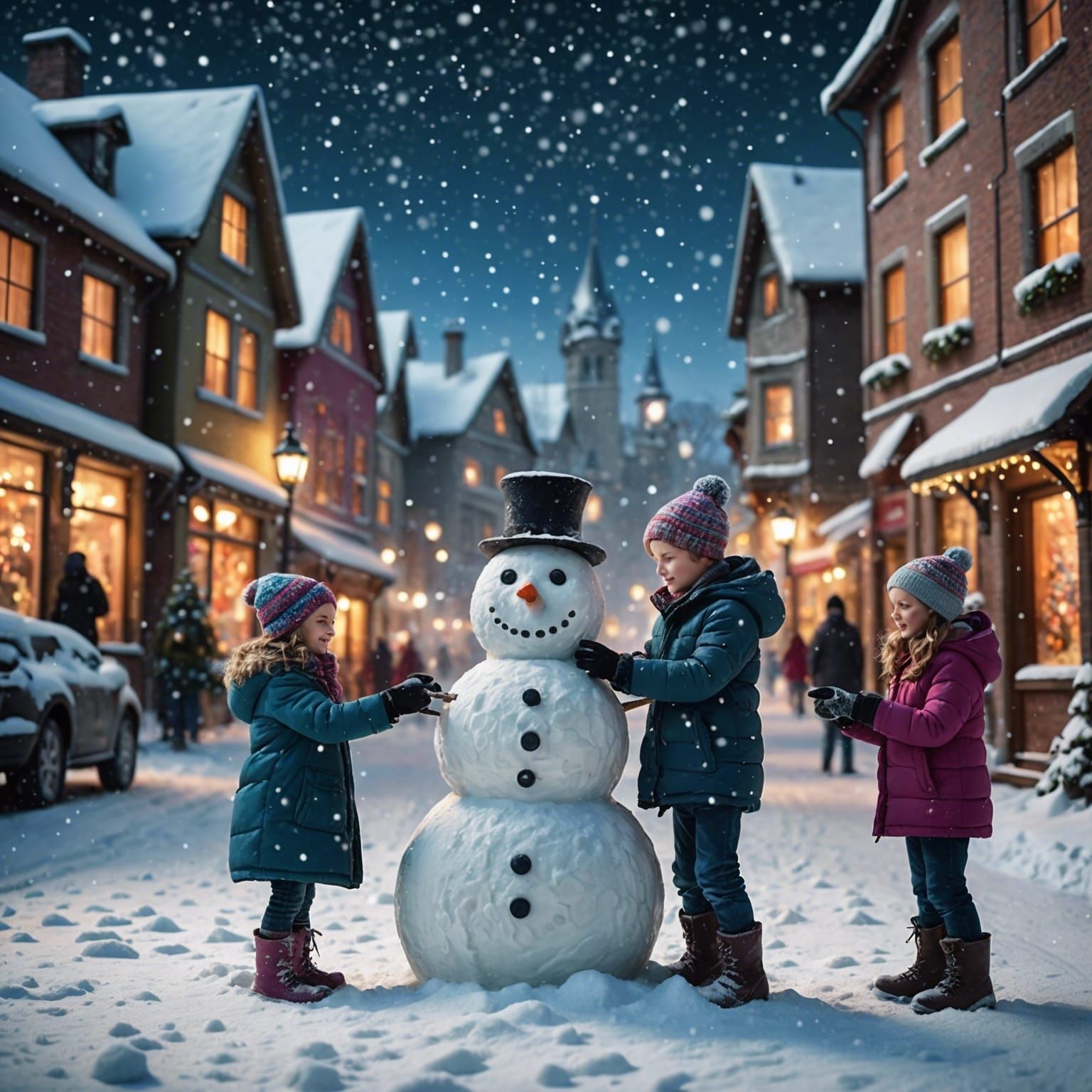 Snowman  by @Mountain88