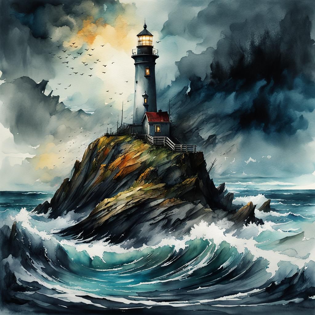 Darth Lighthouse  by @Laevos