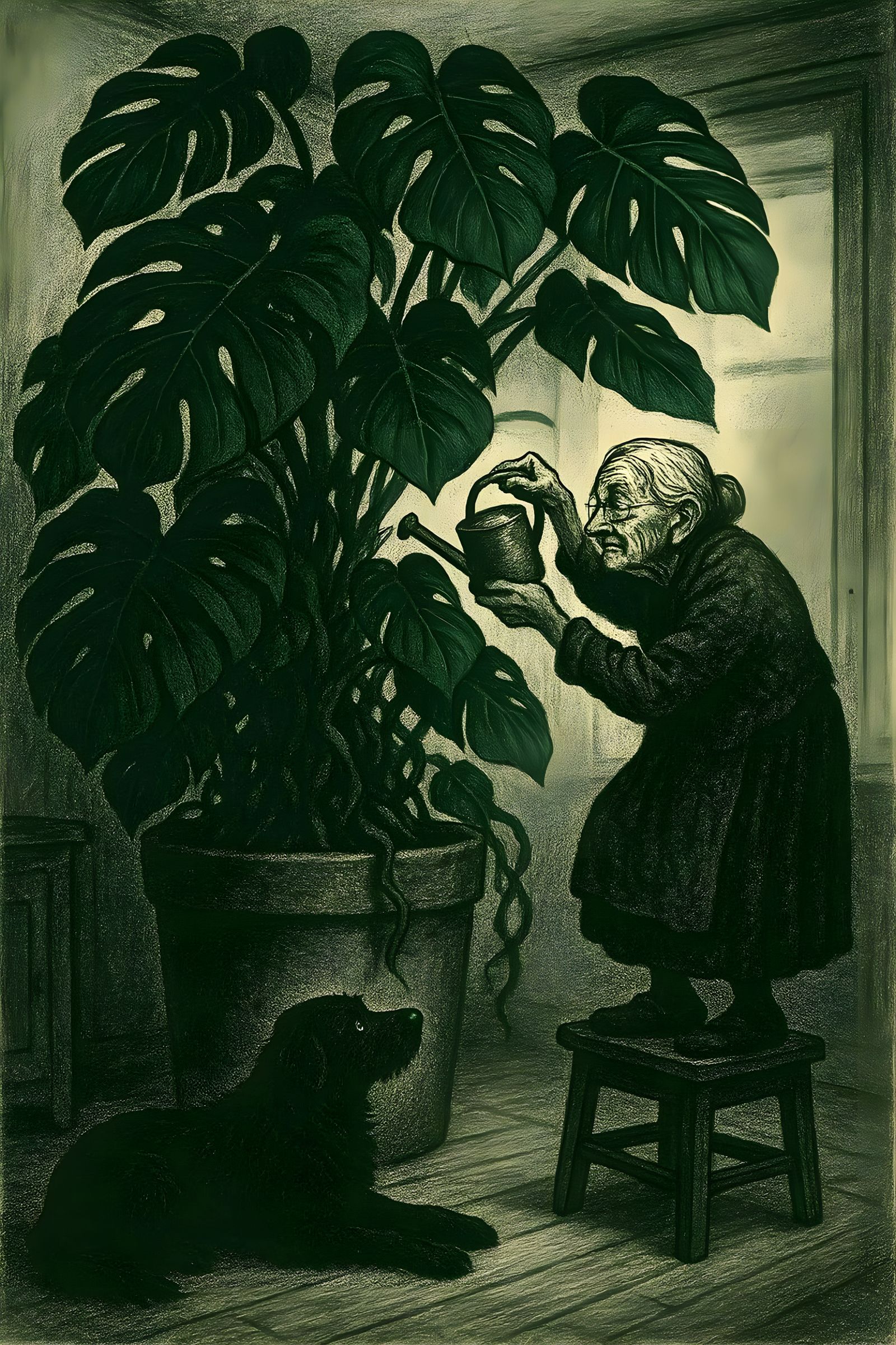 Mildred vs. the Monstera (deliciosa)