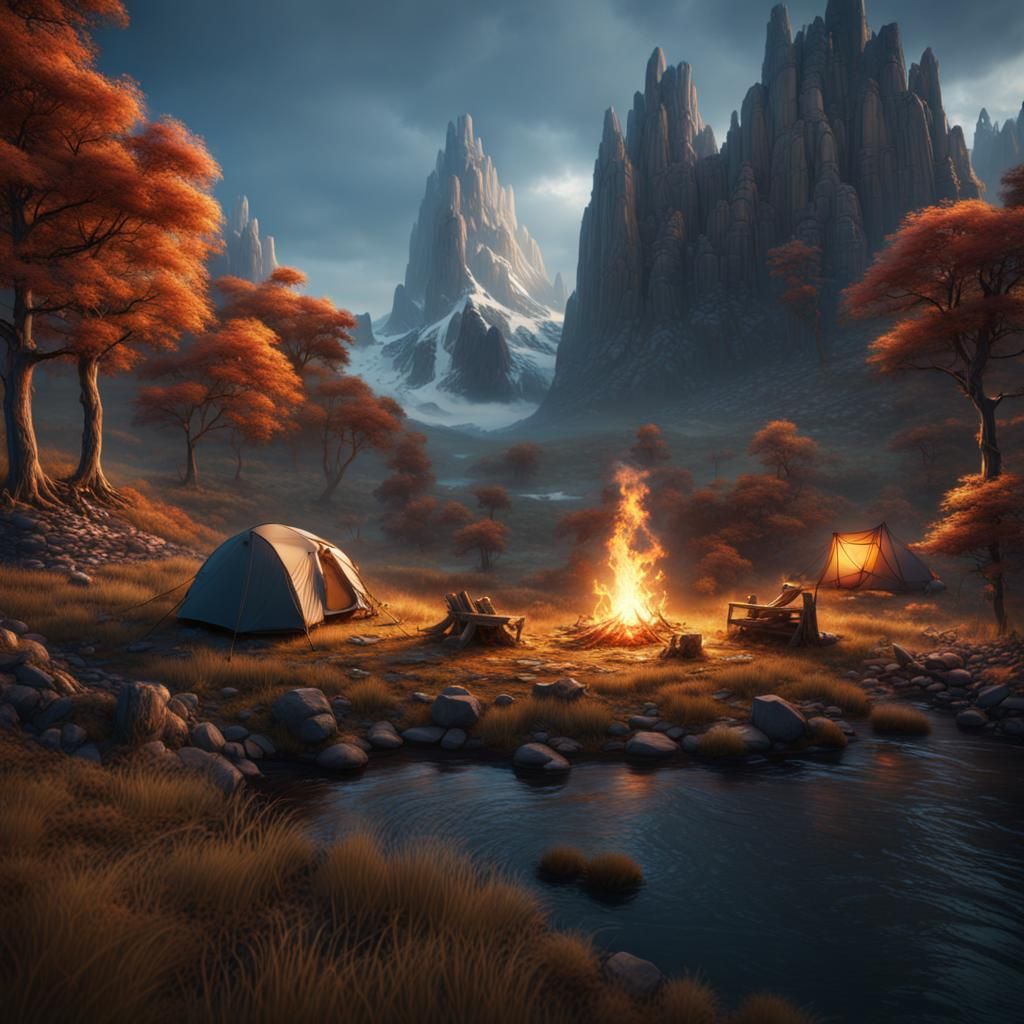 The Perfect Camping Spot
  by @malev