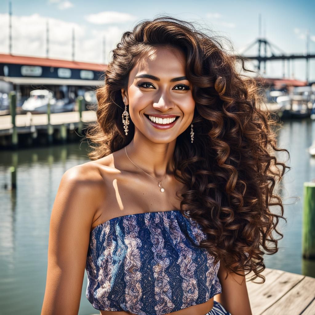 A mexican at the docks.