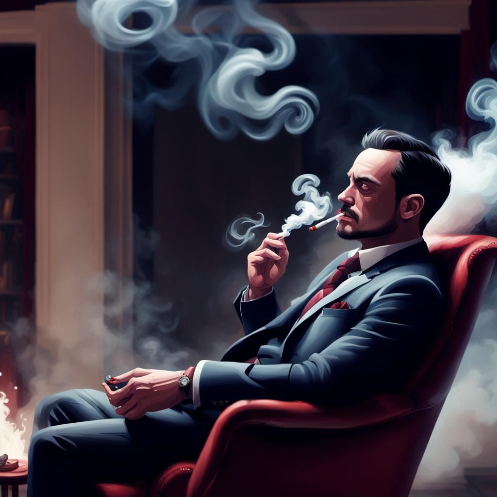 Moody Dark Fantasy Portrait in Digital Painting Style