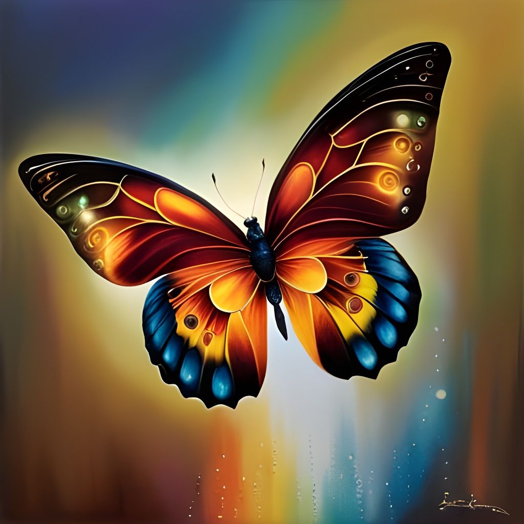 Magical butterfly - AI Generated Artwork - NightCafe Creator