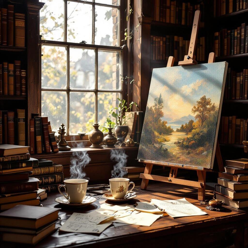 The artist's refuge   by @Fuchsia23