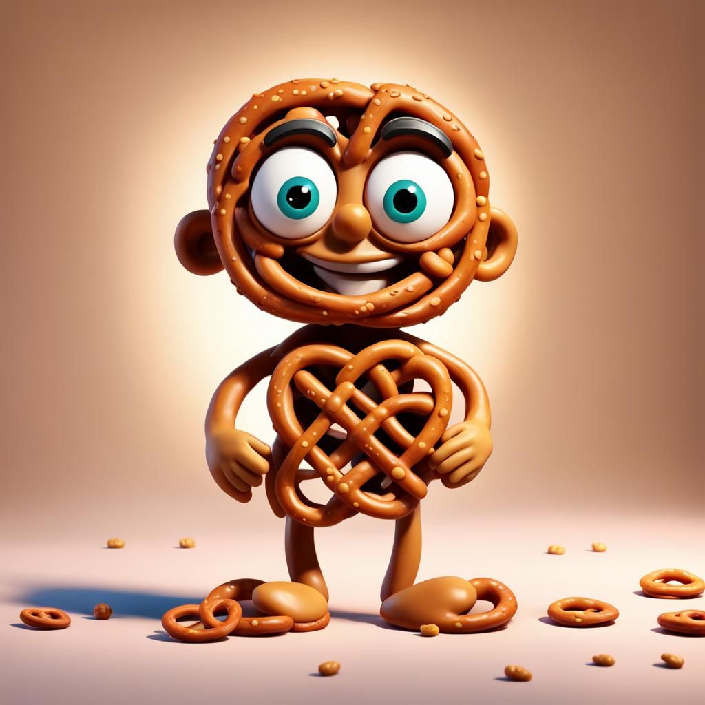man made from pretzels  by @RaZZmama 