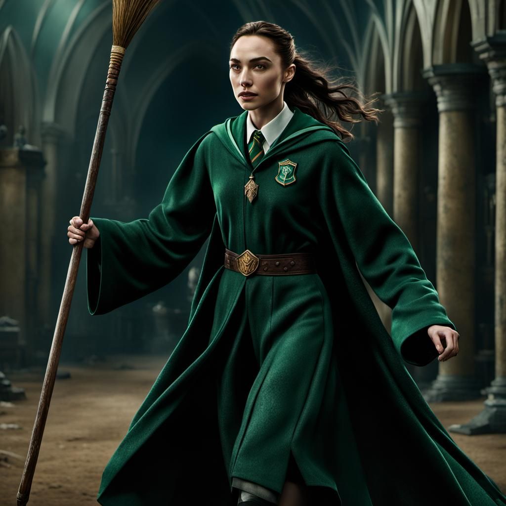 Astoria Greengrass chaser on the slytherin Qudditch team 