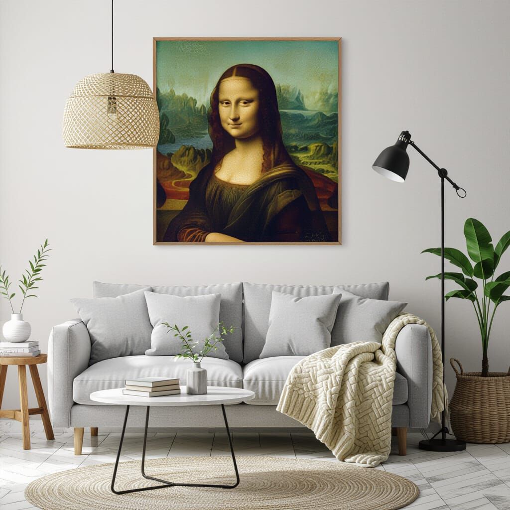 Snow Leopard Leaping in Snowy Landscape