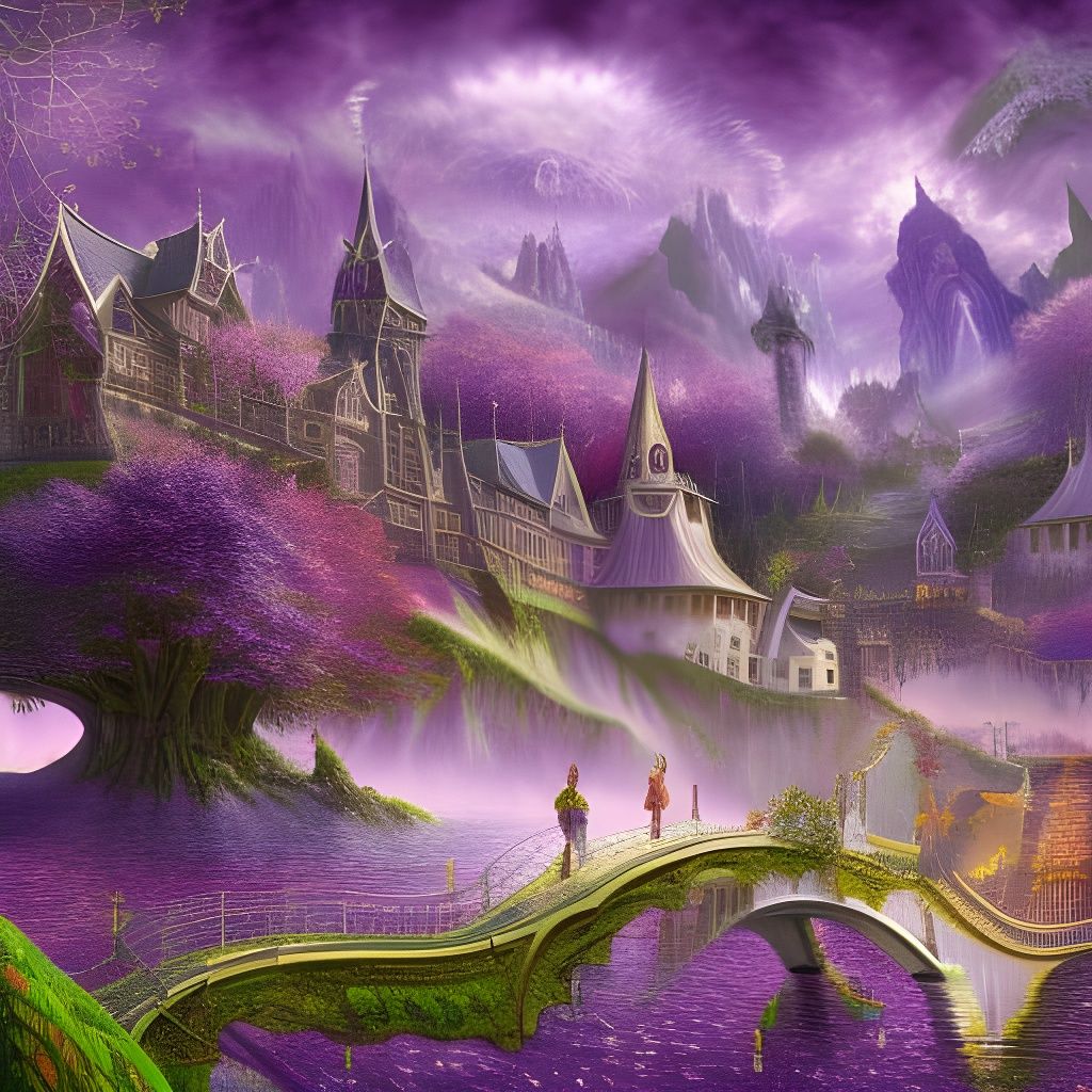 Purple Land AI Generated Artwork NightCafe Creator