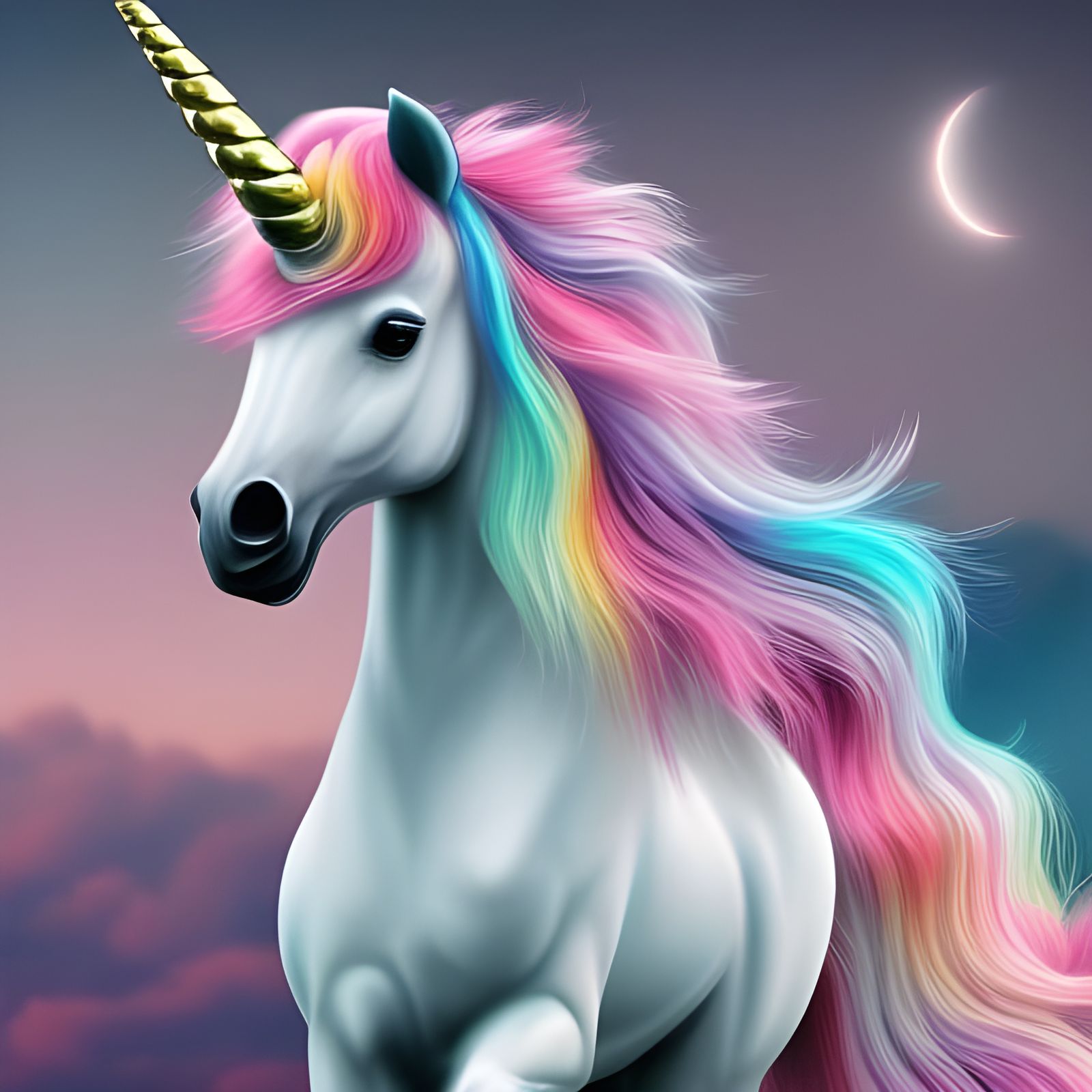 Fantasy Unicorn - AI Generated Artwork - NightCafe Creator