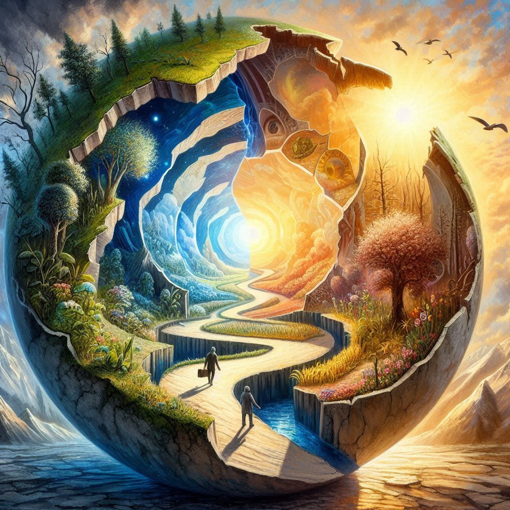 Journey through the center of the Earth