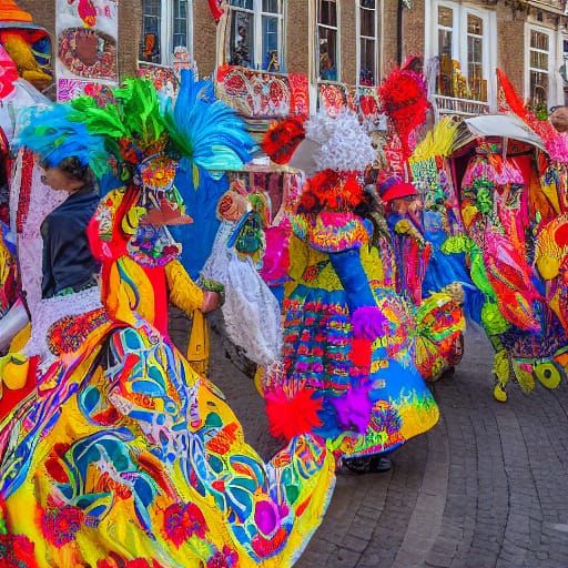 Carneval costumes in Maastricht 

