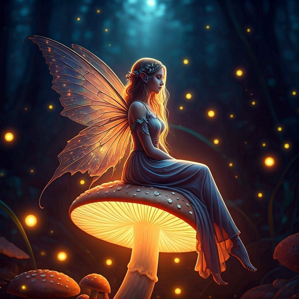 Sitting Among the Fireflies  by @Erica