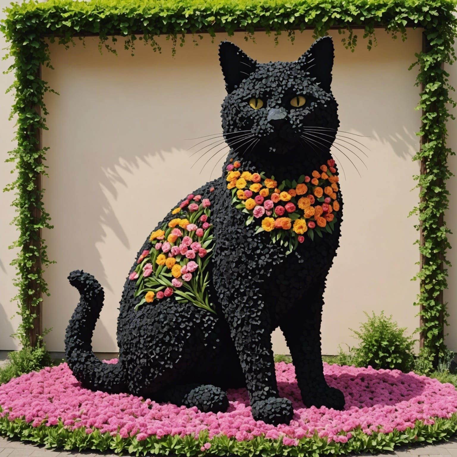 Floral cat