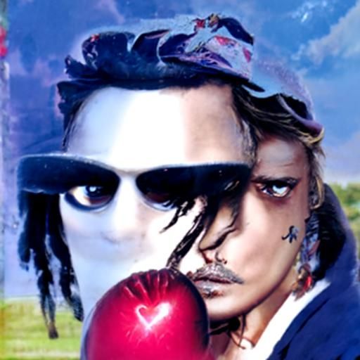 LUV Vs the World but it’s Johnny Depp on the cover instead