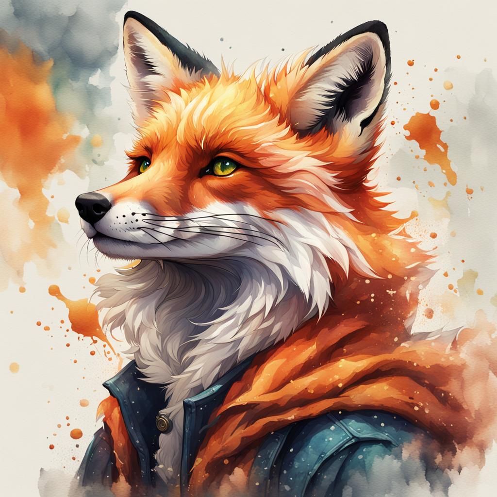 Watercolor Fox 🦊