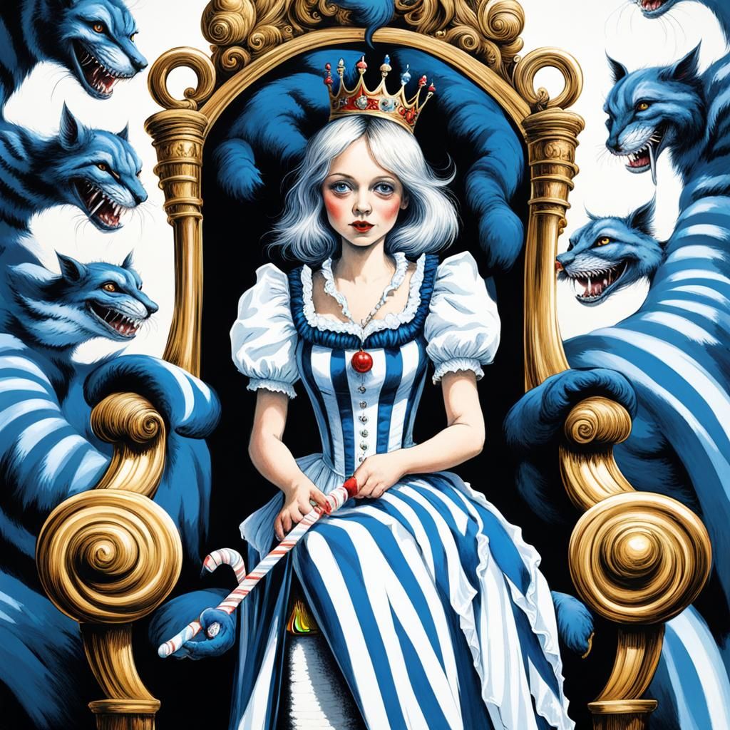 Alice the Usurper of Wonderland  by @Horror AU sec