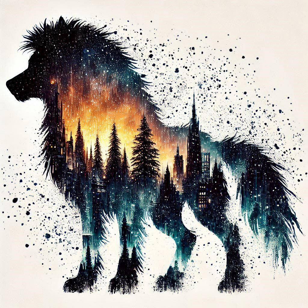 double exposure beautiful fantasy portrait landscape..