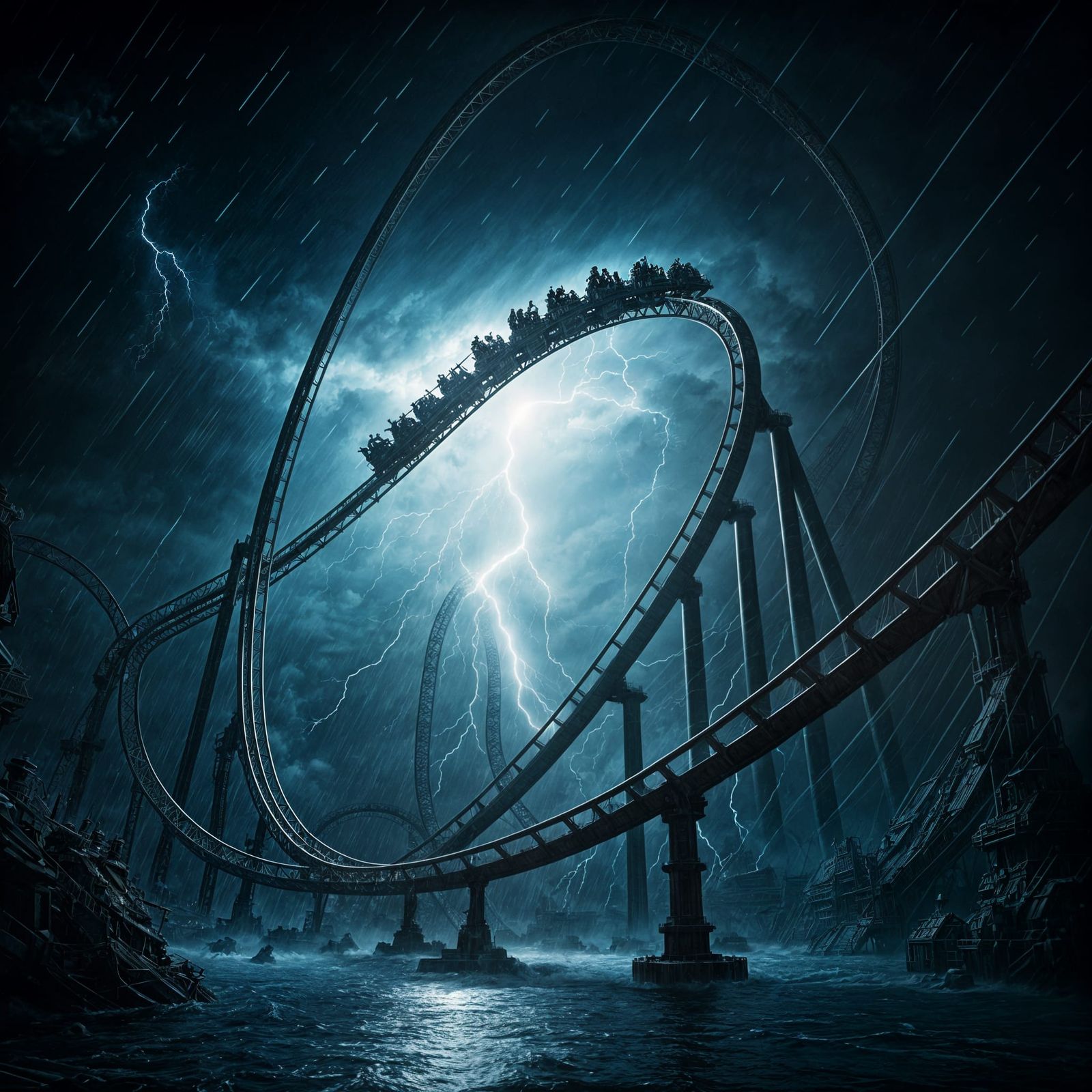Thunderstorm Roller Coaster   by @Lynn
