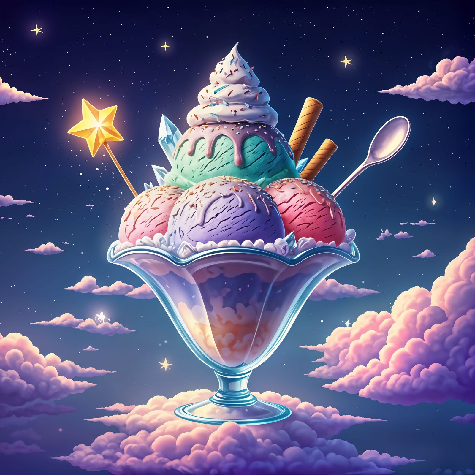 Dreamy Ice Cream  by @JustD