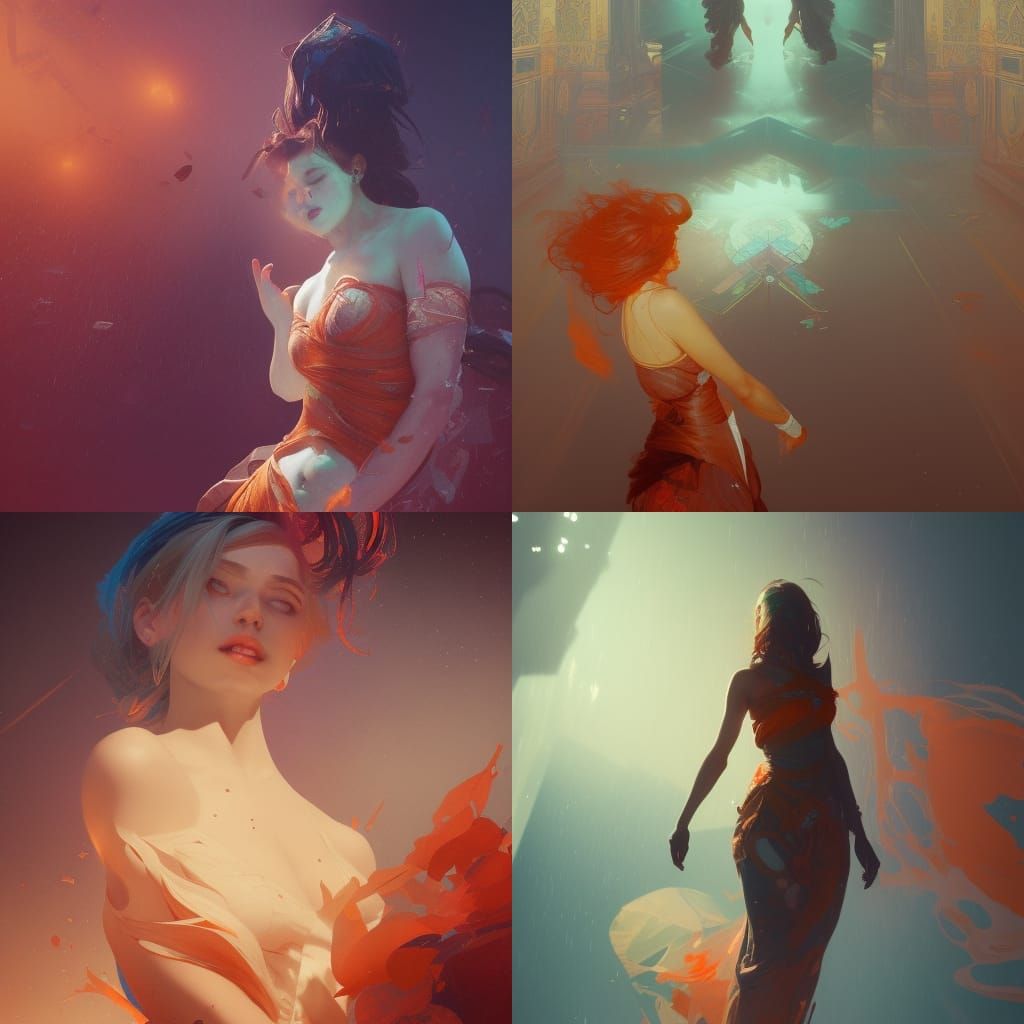 girl falling apart