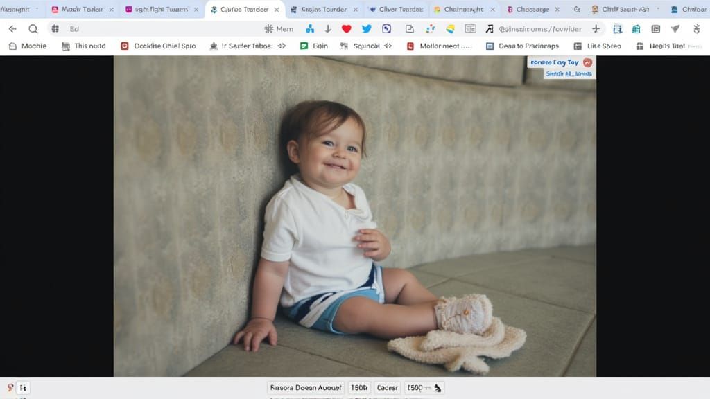 Boy with Joyful Smile in Realistic Style