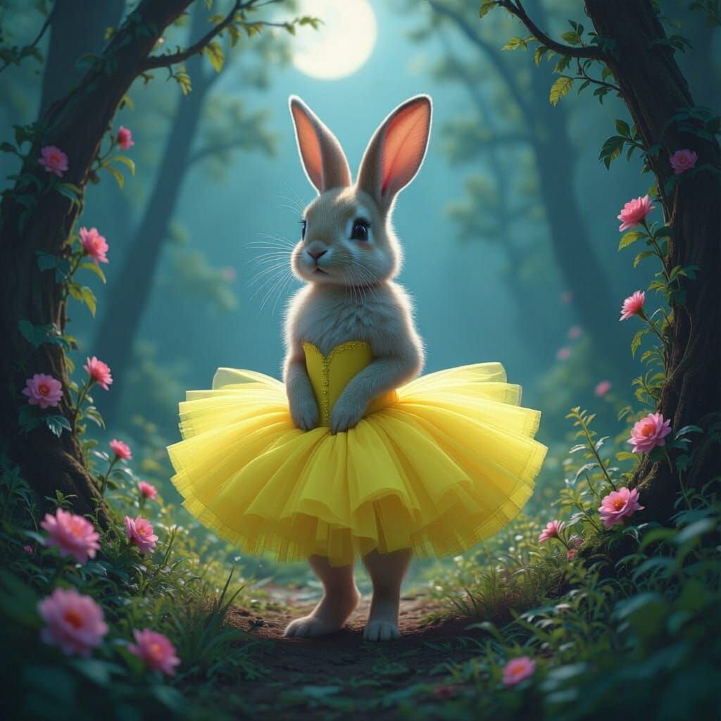 rabbit in a tutu 