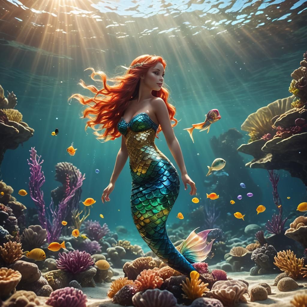 Mermaid - Ai Generated Artwork - Nightcafe Creator