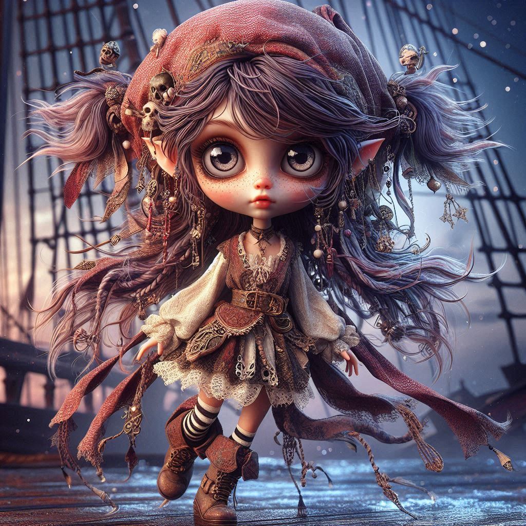 Whimsical Punky Pirate