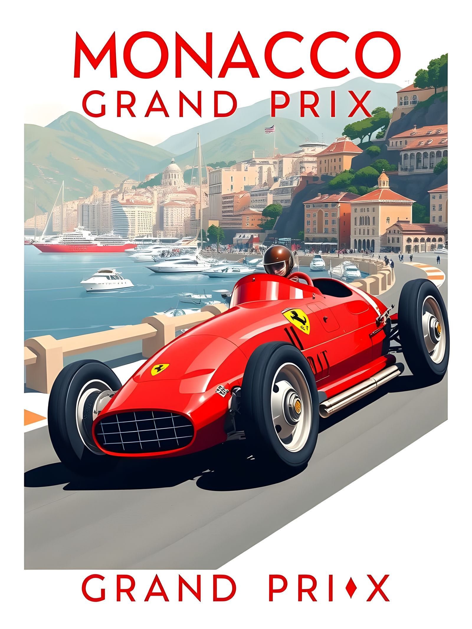 Vintage Formula 1 Poster   by @Dooboofay