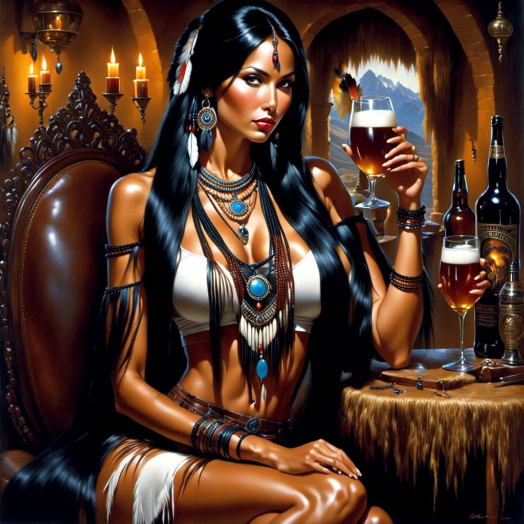 <lora:PrettyWomanStyle:1.0> <lora:NativeAmericanStyle:1.0> 