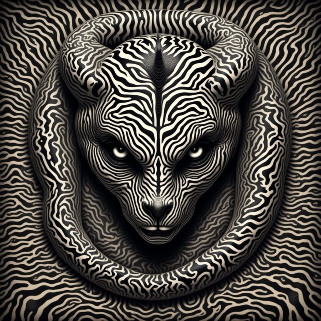 <lora:ZZ ZEBRAPUNK V3:1.0> Snakes